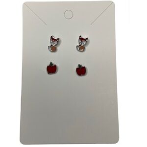 Fox and Apple earrings